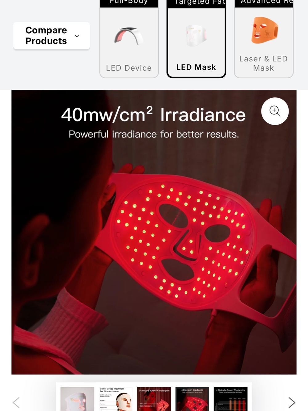 Swirise LED Red Light Face Mask - Picture 13 of 14